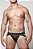 CUECA JOCKSTRAP CIRRE PRETO ELÁSTICO KAMA SUTRA FAIXA DUPLA GAY - Imagem 1