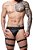 CUECA JOCKSTRAP LIGA PRETA ILHOS - Imagem 1