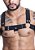 HARNESS ELASTICO NA COR PRETO COM METAIS - Imagem 1