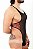 BODY EM TULE PRETO COM DETALHE EM TULE ESTAMPADO COM REGULADOR - Imagem 2