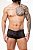 CALCINHA SHORTS RENDA PRETA MASCULINO - Imagem 1