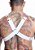 HARNESS EM ELASTICO BRANCO COM METAL - Imagem 2