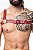 HARNESS EM COURO SINTETICO VERMELHO - Imagem 1