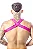 HARNESS EM ELÁSTICO ROSA COM METAL - Imagem 2
