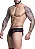 CUECA EM CIRRE PRETO E VERM TRABALHADO FRENTE SLIP E ATRAS JOCK - Imagem 3
