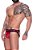 Cueca Jockstrap Cirre Vermelho com Elástico Estrela - Imagem 3