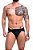 Cueca Jockstrap Preto Fio 4 Tiras - Imagem 1