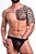 Cueca Jockstrap Tela Fio Preto - Imagem 1