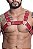 Harness Premium de Couro Sintético Vermelho - Imagem 1