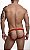 Cueca Jockstrap Vermelho com Elástico Duplo Frontal - Imagem 2