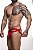 Cueca Jockstrap Vermelho com Elástico Duplo Frontal - Imagem 1
