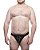 Cueca Jockstrap Sado Ilhós Preto Plus Size - Imagem 1