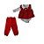 Kit Presente Vermelho e Branco de Ursinho (Recém Nascido) - Imagem 1