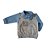Kit Presente Zoo Safari Cinza e Azul (Recém Nascido) - Imagem 2