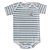 Body Listrado Off-White e Azul Claro - Imagem 1