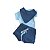 Conjunto Body, Bandana e Shorts Marinho com Bolinhas Brancas - Imagem 1