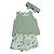 Conjunto Floral Verde e Bege - Imagem 1