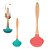 Concha de silicone com cabo de madeira candy - Imagem 1