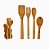 Utensílios de Bambu 4 peças com Suporte - Imagem 1