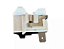 PROTETOR TERMICO 1/4 1/5 1/6 1/8 1/10 1/12 110V EMBRACO SICOM TECUMSEH KLIXON BRANCO - Imagem 1