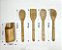 Conjunto de Utensílios de 30cm em Bambu 5 PÇS Personalizado - Imagem 7