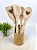 Conjunto de Utensílios de 30cm em Bambu 5 PÇS Personalizado - Imagem 1