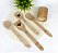 Conjunto de Utensílios de 30cm em Bambu 5 PÇS Personalizado - Imagem 4