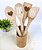 Conjunto de Utensílios de 30cm em Bambu 5 PÇS Personalizado - Imagem 3