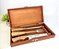 Conjunto Faca Artesanal 8 Polegadas, Chaira e Garfo para Churrasco com Estojo Personalizado - Imagem 3