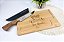 Kit para Churrasco - Tábua Bambu 32x20cm e Faca Artesanal 7 polegadas Personalizados - Imagem 1