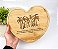 Tábua de Coração em Bambu Personalizada 27x24 cm - Imagem 4