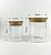 Kit Potes Herméticos Com Tampa de Bambu 2 Pçs 250ml/520ml Personalizados - Imagem 4