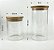 Kit Potes Herméticos Com Tampa de Bambu 2 Pçs 520ml/770ml Personalizados - Imagem 3