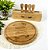 Kit Para Queijo Bambu C/ Base 6 Pçs Personalizado - Batizado - Imagem 2