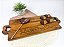 Tábua Teca com Alças de Coração 44x18 cm Personalizada - Dia Dos Namorados - Imagem 1