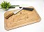Kit Tábua em Bambu 50x30 e Faca Artesanal 8 Polegadas Personalizado - Imagem 2