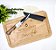 Kit Tábua em Bambu 50x30 e Faca Artesanal 8 Polegadas Personalizado - Imagem 1