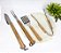 Conjunto com 4 Utensílios para Churrasco Personalizado - Cabo de Bambu - Imagem 2