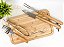 Kit Churrasco - Tábua em Bambu 50x30cm e Conjunto Utensílos 4 Peças Personalizado - Imagem 1