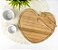 Kit Para Petisco Bambu Formato Coração 5 Pçs Personalizado - Casamento - Imagem 5