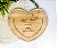 Tábua de Corte Bambu Formato Coração Personalizada - Casamento - Imagem 1