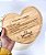 Tábua de Corte Bambu Formato Coração Personalizada - Casamento - Imagem 3