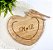 Kit Tábua Bambu Formato Coração C/2 Espátulas Personalizado - Casamento - Imagem 1