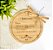 Kit Tábua Bambu C/2 Espátulas Personalizado - Casamento - Imagem 1