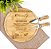 Kit Para Queijo Bambu 3 Pçs Personalizado - Batizado - Imagem 1