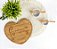 Kit Para Petisco Bambu Formato Coração 5 Pçs Personalizado - Mãe - Imagem 2