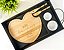 Kit Para Petisco Bambu Formato Coração 5 Pçs Personalizado - Mãe - Imagem 1