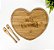 Kit Tábua Bambu Formato Coração C/2 Espátulas Personalizado - Mãe - Imagem 2
