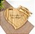 Kit Petisqueira Bambu Formato Coração C/2 Espátulas Personalizada - Mãe - Imagem 1