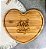Tábua de Corte Bambu Formato Coração Personalizada - Mãe - Imagem 2